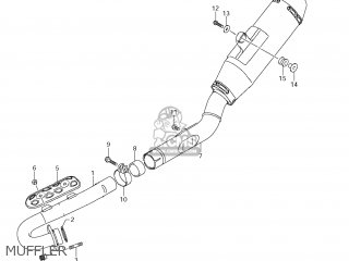 MUFFLER - RM-Z250 2010 (L0) USA (E03) RMZ250 RM Z250