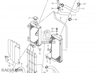RADIATOR - RM-Z250 2010 (L0) USA (E03) RMZ250 RM Z250
