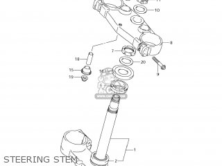 STEERING STEM - RM-Z250 2010 (L0) USA (E03) RMZ250 RM Z250