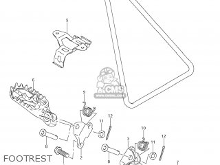 FOOTREST - RM-Z250 2011 (L1) USA (E03) RMZ250 RM Z250