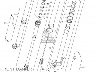 FRONT DAMPER - RM-Z250 2011 (L1) USA (E03) RMZ250 RM Z250