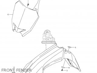 FRONT FENDER - RM-Z250 2011 (L1) USA (E03) RMZ250 RM Z250