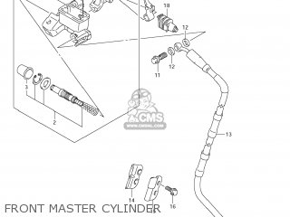 FRONT MASTER CYLINDER - RM-Z250 2011 (L1) USA (E03) RMZ250 RM Z250