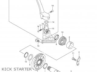 KICK STARTER - RM-Z250 2011 (L1) USA (E03) RMZ250 RM Z250