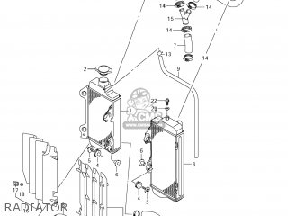 RADIATOR - RM-Z250 2011 (L1) USA (E03) RMZ250 RM Z250