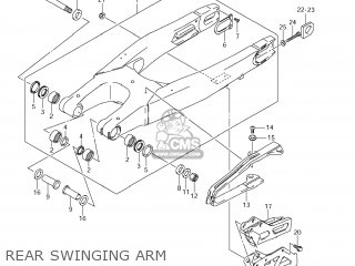 REAR SWINGING ARM - RM-Z250 2011 (L1) USA (E03) RMZ250 RM Z250