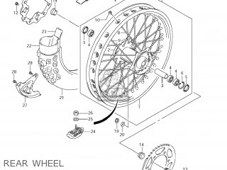 REAR WHEEL - RM-Z250 2011 (L1) USA (E03) RMZ250 RM Z250