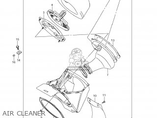 AIR CLEANER - RM-Z250 2012 (L2) USA (E03) RMZ250 RM Z250