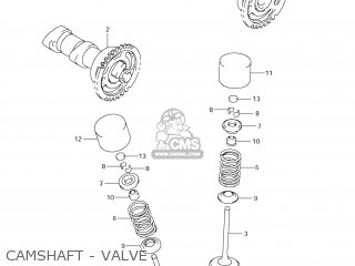 CAMSHAFT - VALVE - RM-Z250 2012 (L2) USA (E03) RMZ250 RM Z250