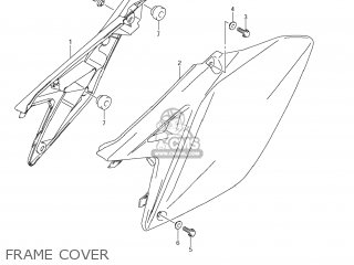 FRAME COVER - RM-Z250 2012 (L2) USA (E03) RMZ250 RM Z250