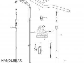 HANDLEBAR - RM-Z250 2012 (L2) USA (E03) RMZ250 RM Z250