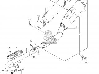 MUFFLER - RM-Z250 2012 (L2) USA (E03) RMZ250 RM Z250
