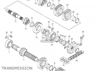 TRANSMISSION - RM-Z250 2012 (L2) USA (E03) RMZ250 RM Z250