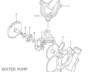 WATER PUMP - RM-Z250 2012 (L2) USA (E03) RMZ250 RM Z250