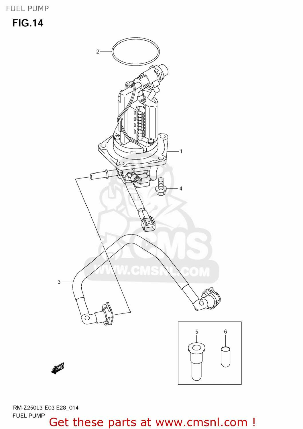 Suzuki RMZ250 2013 (L3) USA (E03) RMZ250 RM Z250 FUEL PUMP buy