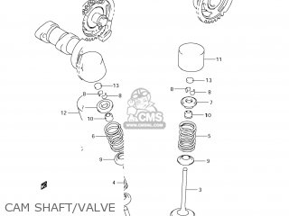 CAM SHAFT/VALVE - RM-Z250 2013 (L3) USA (E03) RMZ250 RM Z250