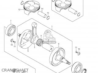 CRANKSHAFT - RM-Z250 2013 (L3) USA (E03) RMZ250 RM Z250