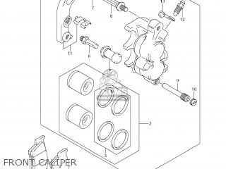 FRONT CALIPER - RM-Z250 2013 (L3) USA (E03) RMZ250 RM Z250