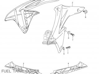 FUEL TANK COVER - RM-Z250 2013 (L3) USA (E03) RMZ250 RM Z250