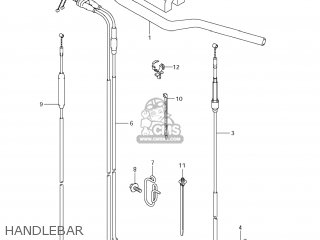 HANDLEBAR - RM-Z250 2013 (L3) USA (E03) RMZ250 RM Z250