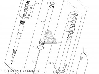 LH FRONT DAMPER - RM-Z250 2013 (L3) USA (E03) RMZ250 RM Z250