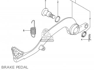 BRAKE PEDAL - RM-Z250 2014 (L4) USA (E03) RMZ250 RM Z250