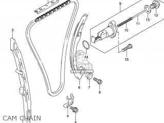 CAM CHAIN - RM-Z250 2014 (L4) USA (E03) RMZ250 RM Z250