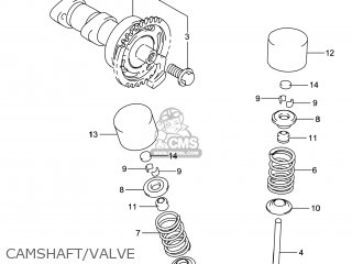 CAMSHAFT/VALVE - RM-Z250 2014 (L4) USA (E03) RMZ250 RM Z250