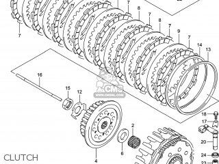 CLUTCH - RM-Z250 2014 (L4) USA (E03) RMZ250 RM Z250