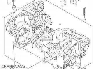 CRANKCASE - RM-Z250 2014 (L4) USA (E03) RMZ250 RM Z250
