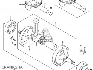 CRANKSHAFT - RM-Z250 2014 (L4) USA (E03) RMZ250 RM Z250