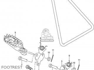 FOOTREST - RM-Z250 2014 (L4) USA (E03) RMZ250 RM Z250
