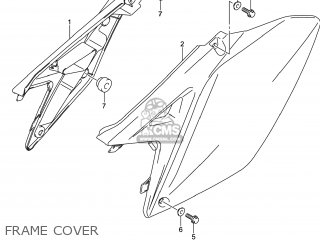 FRAME COVER - RM-Z250 2014 (L4) USA (E03) RMZ250 RM Z250