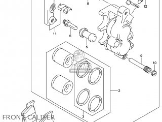 FRONT CALIPER - RM-Z250 2014 (L4) USA (E03) RMZ250 RM Z250