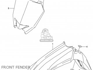 FRONT FENDER - RM-Z250 2014 (L4) USA (E03) RMZ250 RM Z250