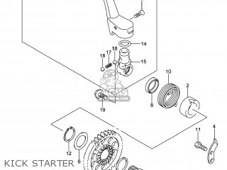 KICK STARTER - RM-Z250 2014 (L4) USA (E03) RMZ250 RM Z250