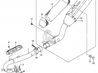 MUFFLER - RM-Z250 2014 (L4) USA (E03) RMZ250 RM Z250
