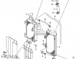 RADIATOR - RM-Z250 2014 (L4) USA (E03) RMZ250 RM Z250