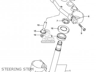 STEERING STEM - RM-Z250 2014 (L4) USA (E03) RMZ250 RM Z250