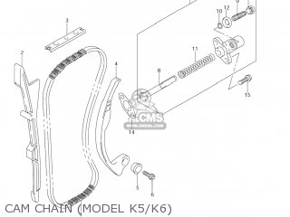 CAM CHAIN (MODEL K5/K6) - RM-Z450 2005 (K5) USA (E03) RMZ450 RM Z450