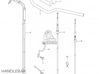 HANDLEBAR - RM-Z450 2005 (K5) USA (E03) RMZ450 RM Z450