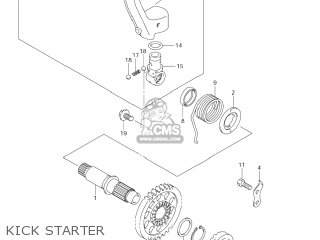 KICK STARTER - RM-Z450 2005 (K5) USA (E03) RMZ450 RM Z450