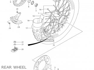 REAR WHEEL - RM-Z450 2005 (K5) USA (E03) RMZ450 RM Z450