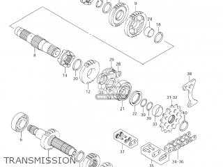 TRANSMISSION - RM-Z450 2005 (K5) USA (E03) RMZ450 RM Z450