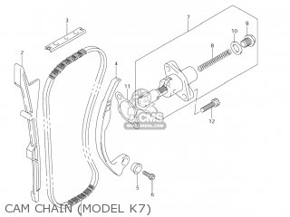 CAM CHAIN (MODEL K7) - RM-Z450 2006 (K6) USA (E03) RMZ450 RM Z450