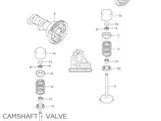 CAMSHAFT - VALVE - RM-Z450 2006 (K6) USA (E03) RMZ450 RM Z450