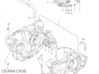 CRANKCASE - RM-Z450 2006 (K6) USA (E03) RMZ450 RM Z450