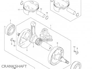 CRANKSHAFT - RM-Z450 2006 (K6) USA (E03) RMZ450 RM Z450