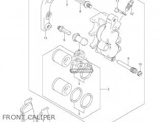FRONT CALIPER - RM-Z450 2006 (K6) USA (E03) RMZ450 RM Z450