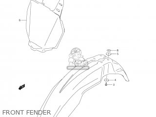 FRONT FENDER - RM-Z450 2006 (K6) USA (E03) RMZ450 RM Z450